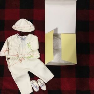 American Girl bitty baby Ribbon-trim knit set